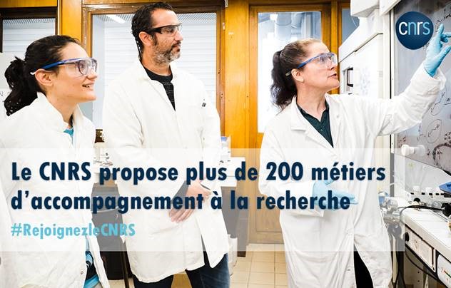 Le CNRS propose plus de 200 métiers d'accompagnement à la recherche